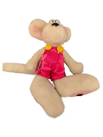 Diddl Maus Kuscheltier Plüschfigur Stofftier Beige 30cm Sammler