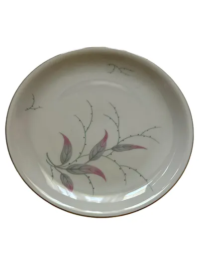Eschenbach Frühstücksteller Vintage Weiß Blumen Porzellan Teller 20 cm