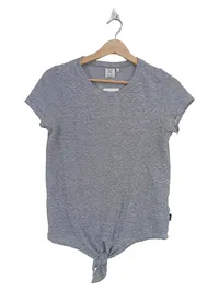 ANTI BLUE Damen T-Shirt Gestreift mit Knoten Gr. 34/XS 1