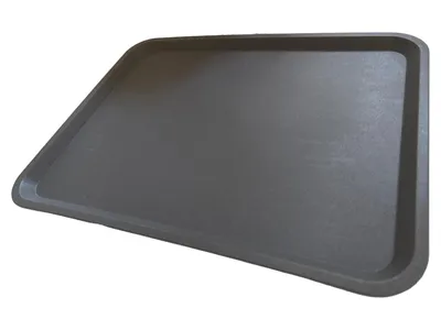 IKEA Serviertablett Tablett Grau Kunststoff Rechteckig Modern