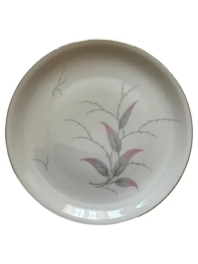 Eschenbach Frühstücksteller Weiß Florales Muster 20 cm Porzellan