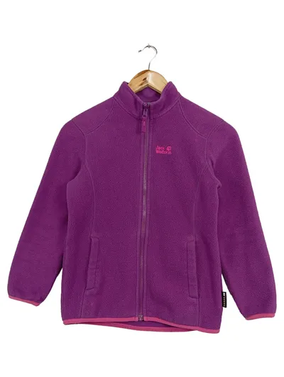 JACK WOLFSKIN Kinder Fleecejacke Gr. 140 Lila Outdoor Streetwear