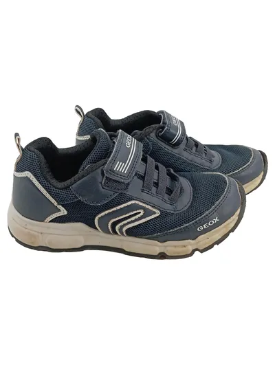 Geox Kinder Sneaker Low Blau Gr. 31 Klettverschluss Sportschuhe