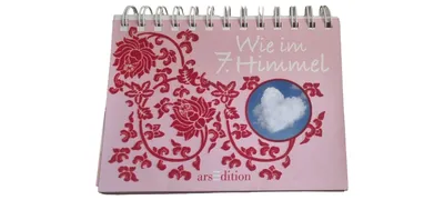 ars edition Notizbuch Pink Romantisch Blumen Herz Florales Muster Schriftzug