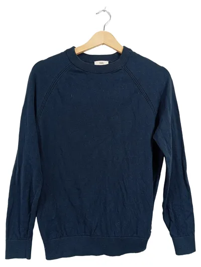 edc by Esprit Pullover Herren Gr. S Blau Baumwolle Kaschmir Strickpulli Basic