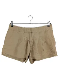 CARTONNIER Damen Shorts Gr. 36 Beige Casual Leinen-Mix Sommerhose 1