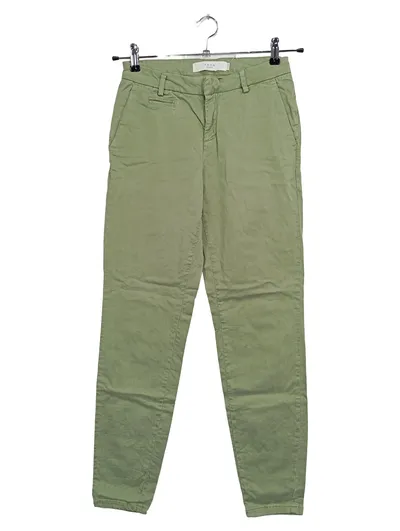 YAYA Damen Stoffhose Gr. 36 W28 Grün Casual Chino Hose