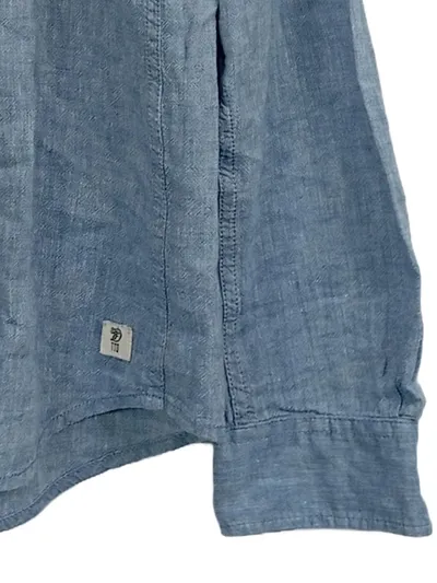 TOM TAILOR Denim Herren Freizeithemd Langarm Baumwolle Blau Gr. S