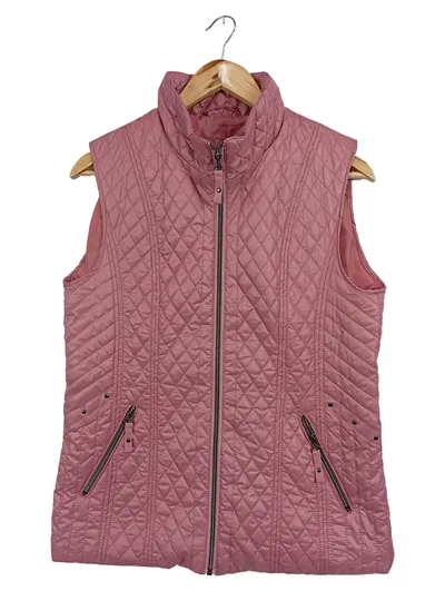 MONA Damen Steppweste Rosa Einheitsgröße Gesteppt Casual