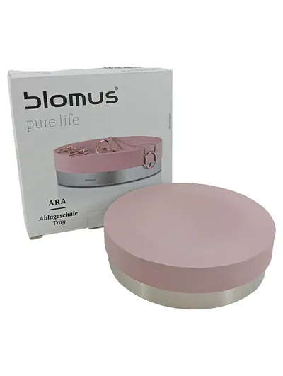 blomus ARA Ablageschale Dekoschale Soft-Rose Polystone Edelstahl 12cm
