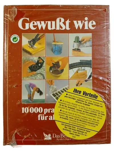 Reader's Digest Gewußt wie Hobbybuch 10.000 Tipps Haushalt Garten Basteln Kochen