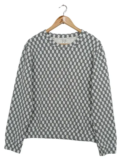 & OTHER STORIES Pullover Damen Gr. 38/M Grau Grafisch Casual