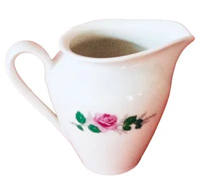 Kahla Milchkännchen Porzellan Weiß Blumenmuster Klassisch 250ml