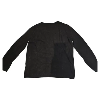 Gerry Weber Pullover Damen V-Ausschnitt Strick Schwarz Gr. 40 L Tasche Basic