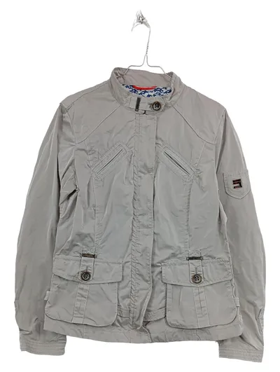 Cinque Damen Jacke Übergangsjacke Gr. 36 S Beige Stehkragen Casual Frühling