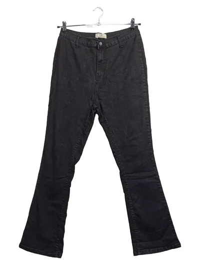 Don't Think Twice Damen Jeans Flare Schwarz Gr. W31/40 High Waist