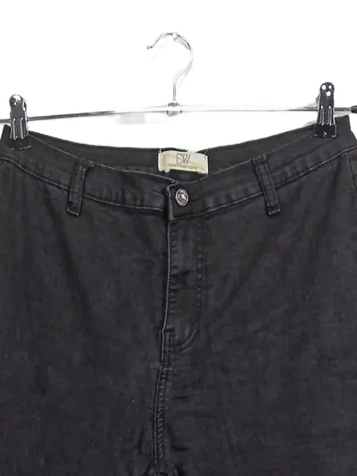 Don't Think Twice Damen Jeans Flare Schwarz Gr. W31/40 High Waist