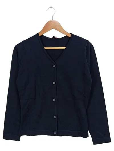 Greiff Strickjacke Herren Gr. S Dunkelblau Wolle Business Cardigan