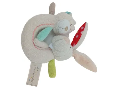 NICI Baby Rassel Hase Beige Charmant Polyester Greifling 11cm