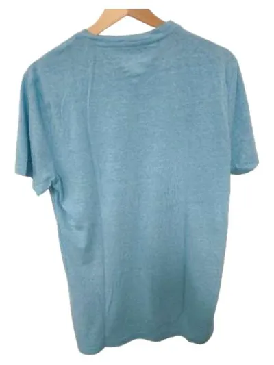 Tommy Jeans Herren T-Shirt Gr. M Türkis Meliert Brusttasche Casual