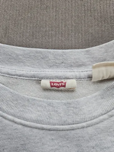 Levi's Sweatshirt Damen Gr. 36 S Grau Crewneck Casual Pullover