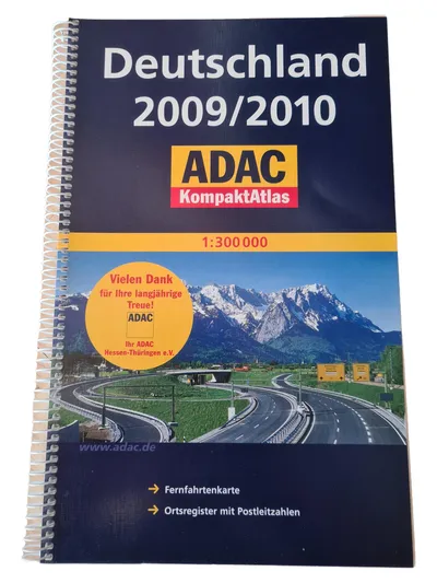 ADAC KompaktAtlas Deutschland 2009/2010 Straßenkarte Ortsregister Reiseatlas
