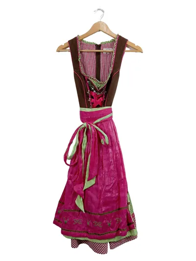 Spieth & Wensky Dirndl Trachtenkleid Damen Gr. 34 Pink Kariert Festlich