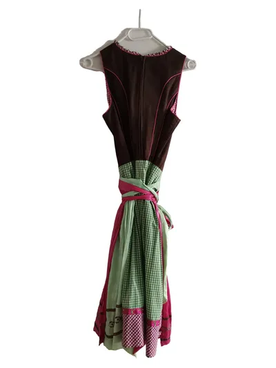 Spieth & Wensky Dirndl Trachtenkleid Damen Gr. 34 Pink Kariert Festlich
