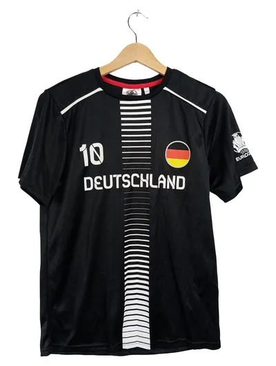 Deutschland Fußball Trikot Nr. 10 Kinder Gr. 158/164 Schwarz EM