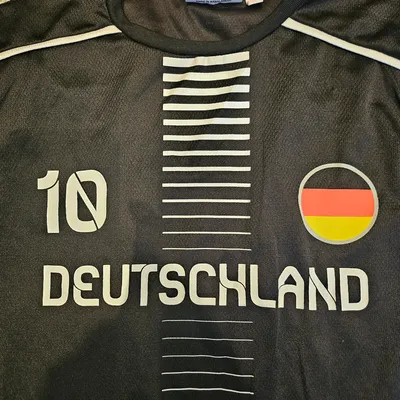Deutschland Fußball Trikot Nr. 10 Kinder Gr. 158/164 Schwarz EM