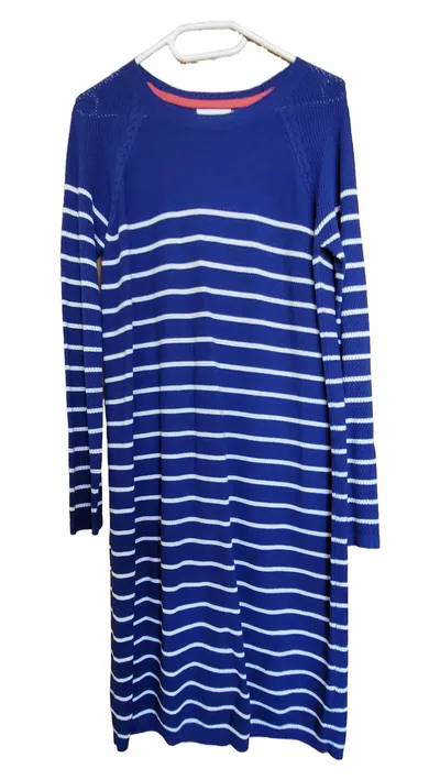 Paraphrase Damen Strickkleid gestreift Blau Gr. 40/L Casual