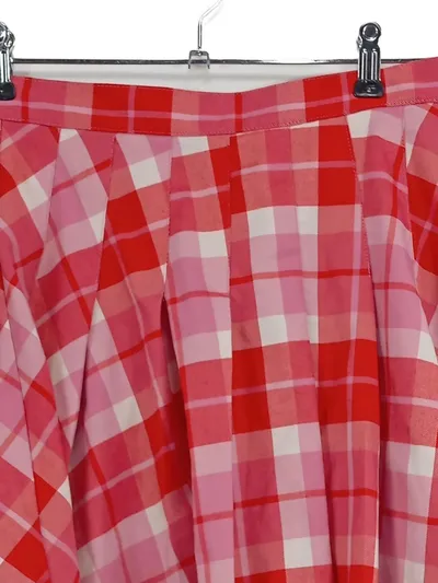 MONKL Damen Minirock Gr. 38 M Kariert Rot Pink Mehrfarbig Casual