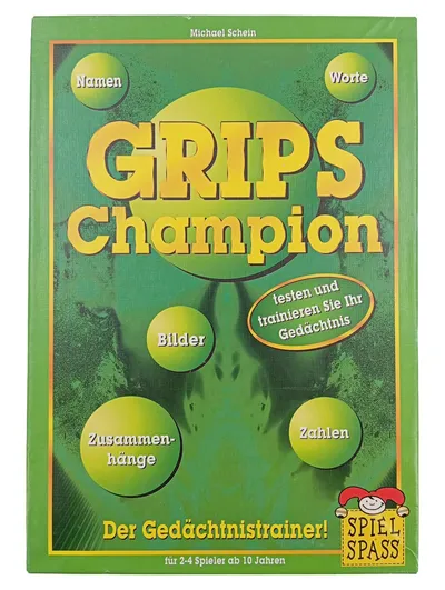SpielSpass GRIPS Champion Michael Schein Gedächtnistrainer Brettspiel ab 10 J