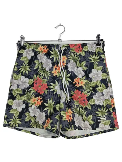 JACK & JONES Badeshorts Herren 46/S Mehrfarbig Blumenmuster Casual Schwimmshorts