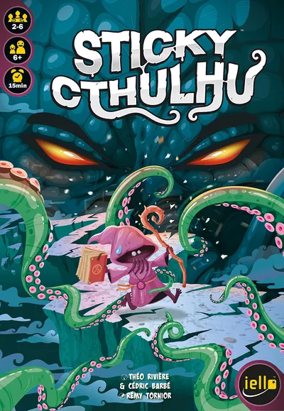 IELLO Sticky Cthulhu Geschicklichkeitsspiel ab 6 Jahre Familienspiel
