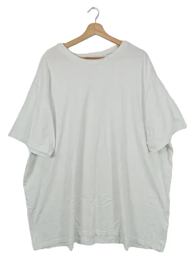 REDFIELD Herren T-Shirt Gr. 60/6XL Weiß Basic Kurzarm Baumwolle