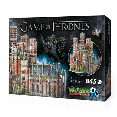 Wrebbit 3D Puzzle Game of Thrones Rote Festung 845 Teile Schloss GoT