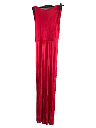 HALLHUBER Damen Maxikleid Rot Elegant Viskose Gr. XS/34