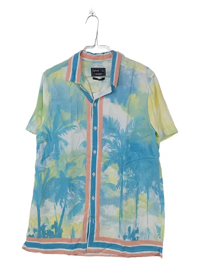 Splash Freizeithemd Herren Kurzarm Viskose Florales Muster L 50 Bunt