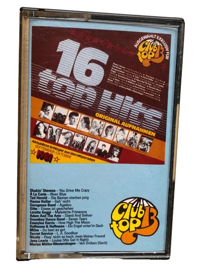 16 Top Hits September Oktober 1981 Club Top 13 Audiokassette MC Tape Sampler