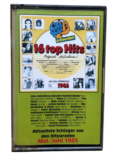 16 Top Hits Mai/Juni 1983 Audiokassette MC Tape Sampler Compilation Schlager