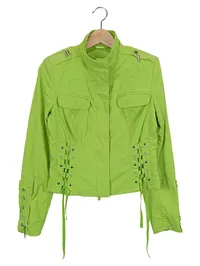 AIRFIELD Damen Leichte Jacke Gr. 38/M Grün Elegant Streetwear Baumwolle 1