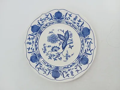 CHURCHILL Sammelteller Vintage Blau Blumenmuster 24cm Keramik Teller