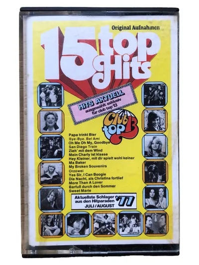 15 Top Hits Juli August 1977 Audiokassette Schlager Hits Aktuell MC Kassette