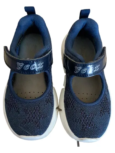 Geox Mädchen Ballerinas Mary Jane Stil Gr. 26 Blau Kinderschuhe Freizeit