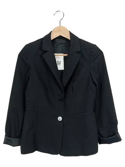 SISLEY Damen Blazer Gr. 34/XS Schwarz Elegant Business Klassisch