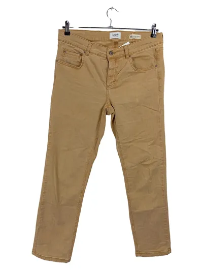 ANGELS Authentic Denim Herren Jeans Regular Fit Gr. 34 Beige Casual Hose