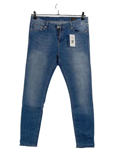 Herrlicher Damen Jeans Regular Fit Blau W29 L30 Stretch Casual