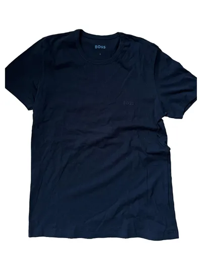 Boss Herren T-Shirt Schwarz Gr. S Baumwolle Casual