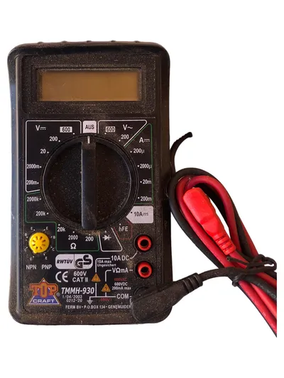 Top Craft TMMH-930 Multimeter Digital Messgerät Schwarz